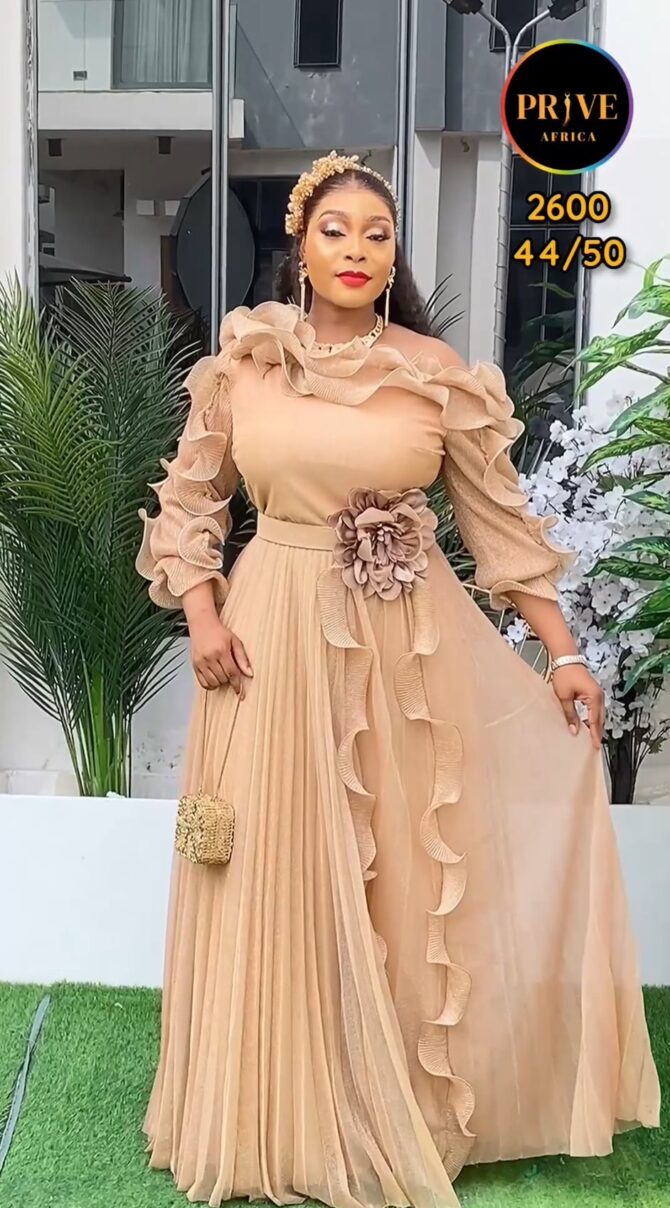 Ruffled Radiance Maxi