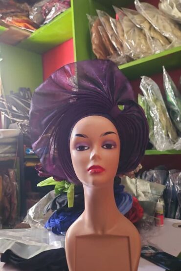 Midnight Bloom Turban