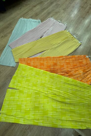 Rainbow Pleat Trousers
