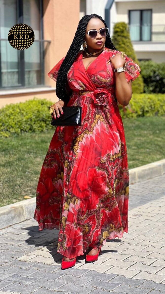 Scarlet Bloom Maxi