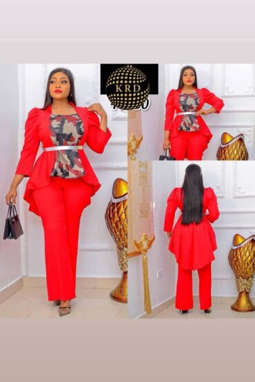 Crimson Confidence Suit