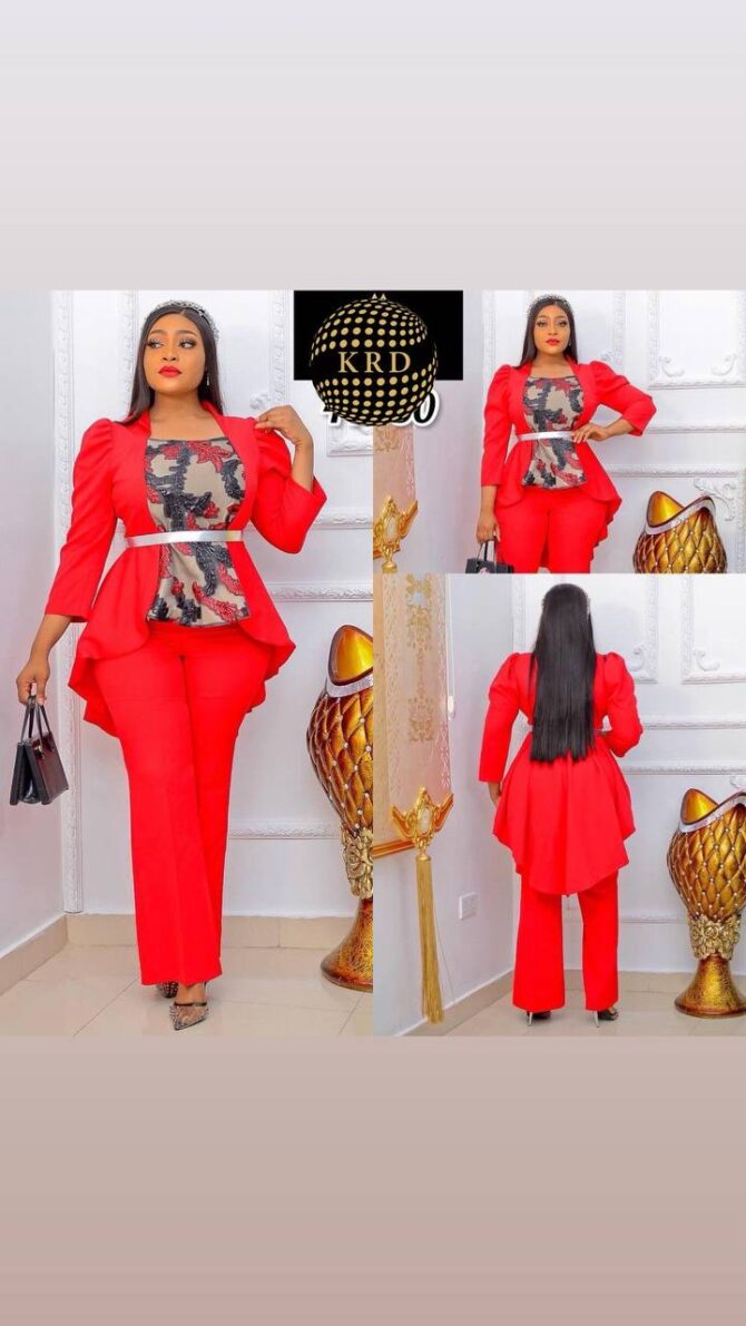 Crimson Confidence Suit