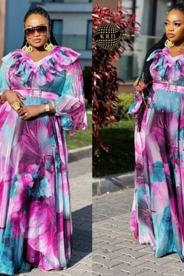 Watercolor Rhapsody Gown