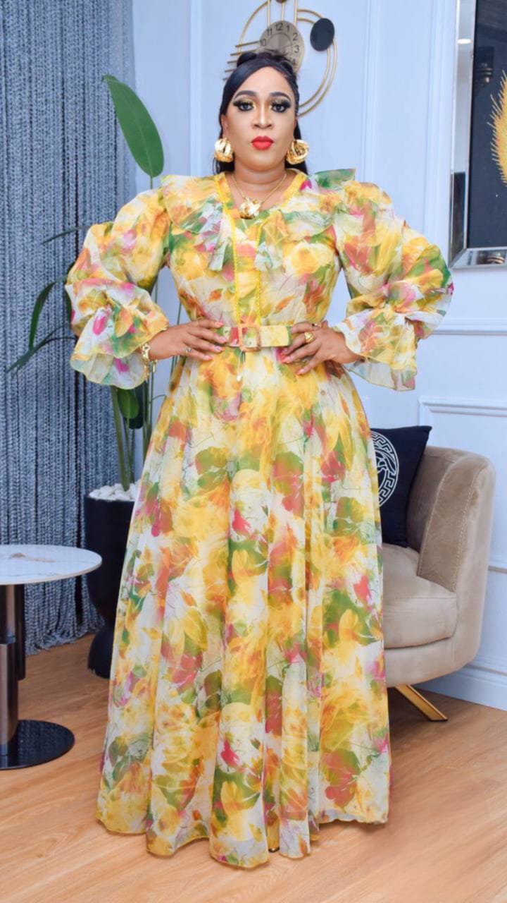 Azure Bloom Maxi Dress - Image 2