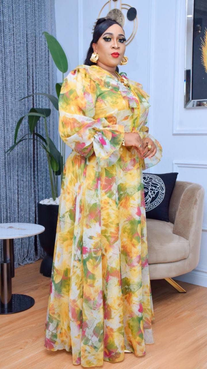 Azure Bloom Maxi Dress - Image 3