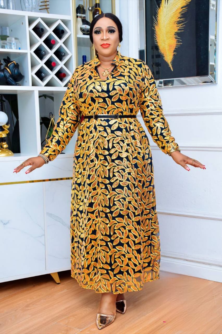 Midnight Bloom Embellished Maxi - Image 4