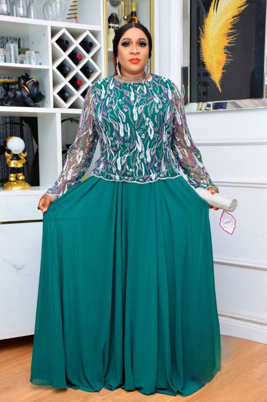 The "Emerald Gala" Sequin Gown - Image 3