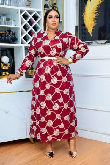 The "Midnight Wine" Sequin Maxi