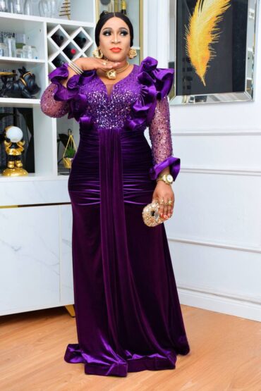 Jade Elegance Embellished Gown