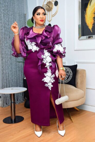 Crimson Petals Midi Dress