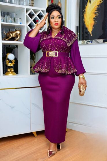 Noir and Rose Gold Pleated Set