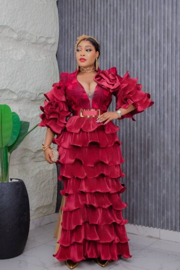 Midnight Sapphire Sequin Gown