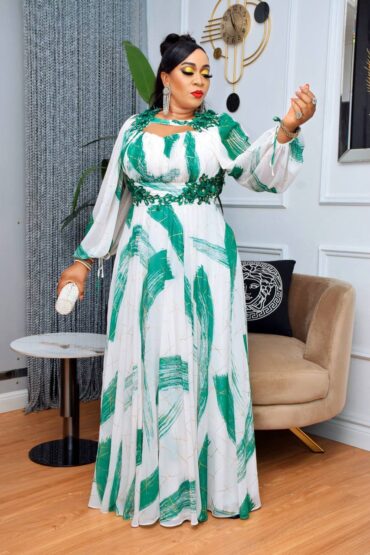 Crimson Rhapsody Tiered Gown