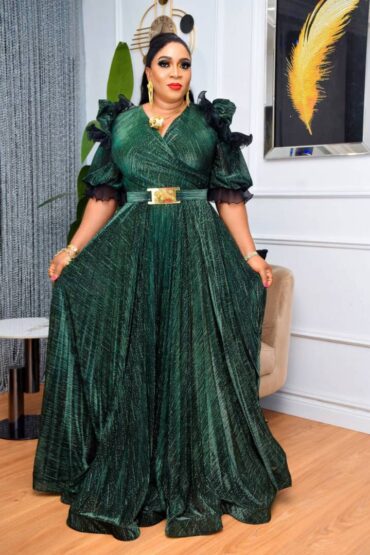 Majestic Plum Brocade Gown